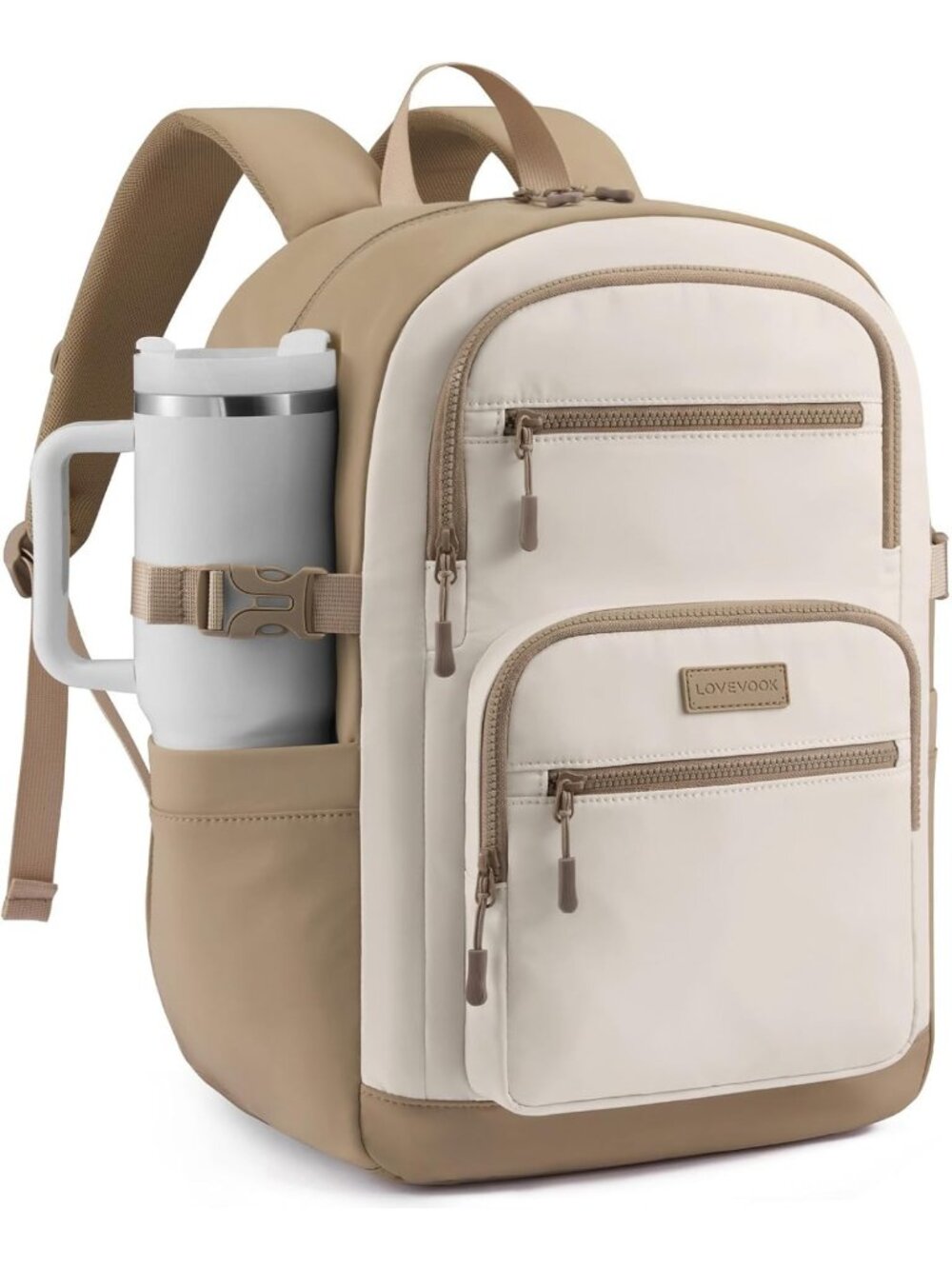 Stylish Large College Backpack for Women | High School Laptop Bag with Multiple